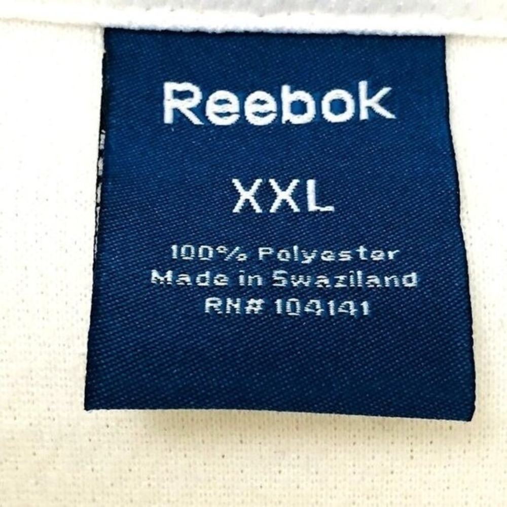 Reebok Unisex Zip Jacket White Pique Textured Lined Logo Activewear Athletic XXL - Picture 3 of 3